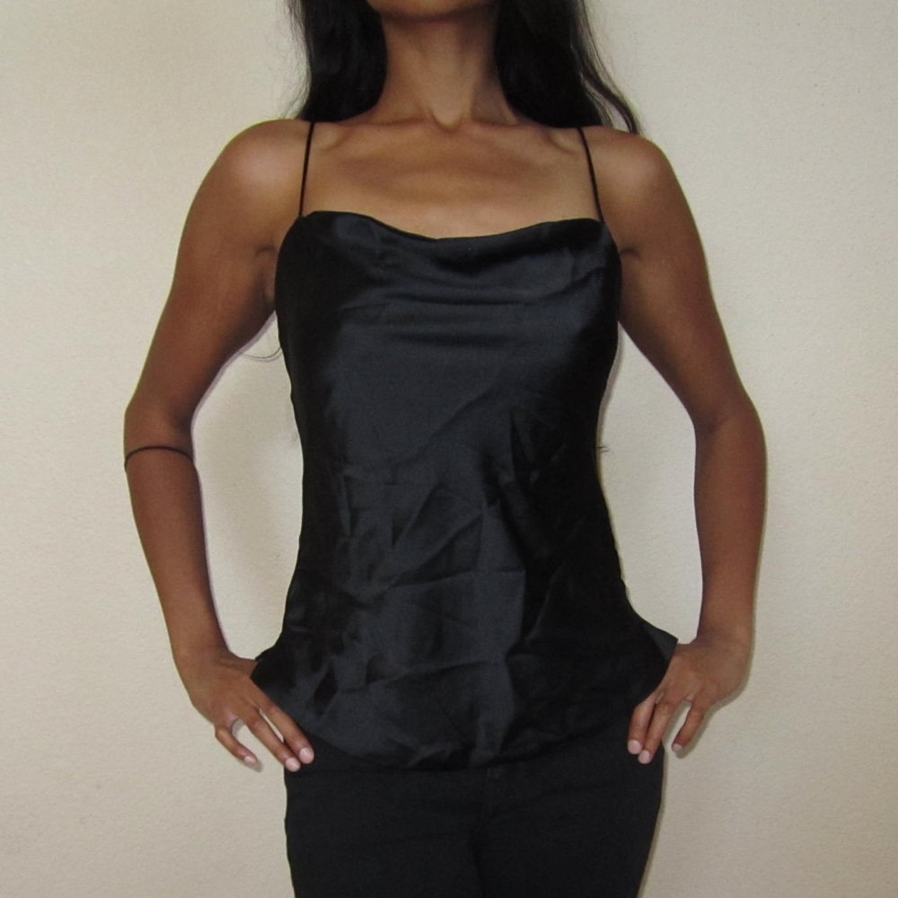 Abercrombie & Fitch Black Satin Camisole
